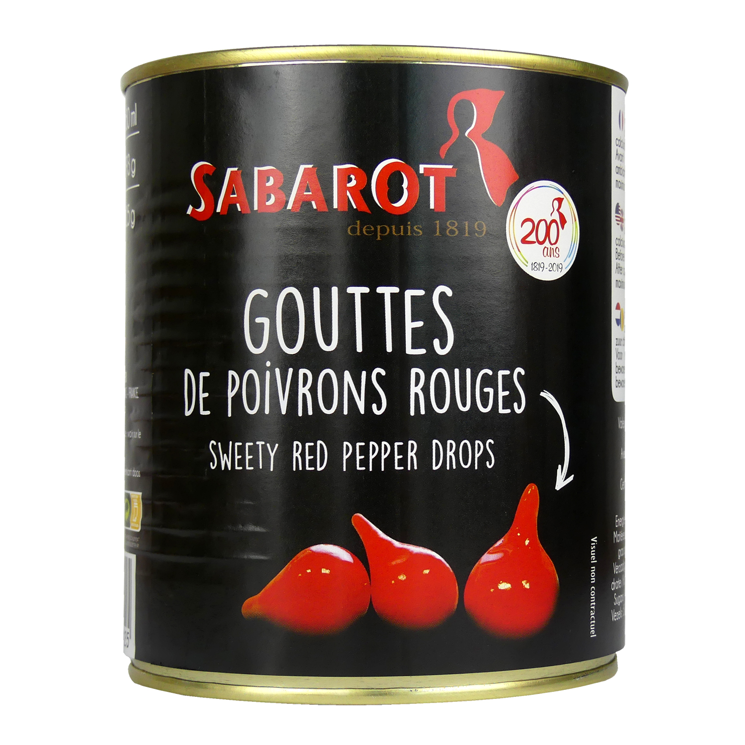 produit gouttes de poivrons 4-4 rouges sabarot 