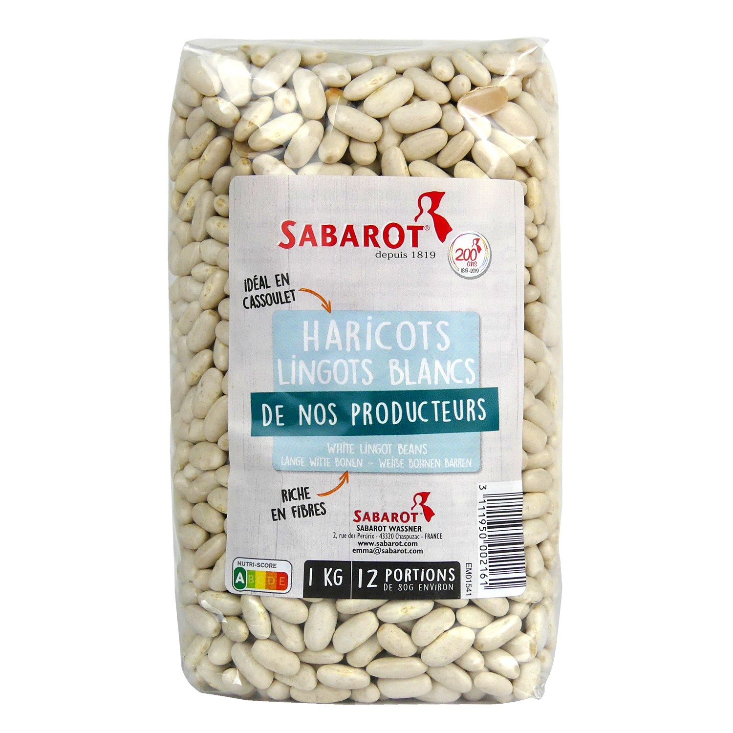 produit haricot lingot blanc cello sabarot