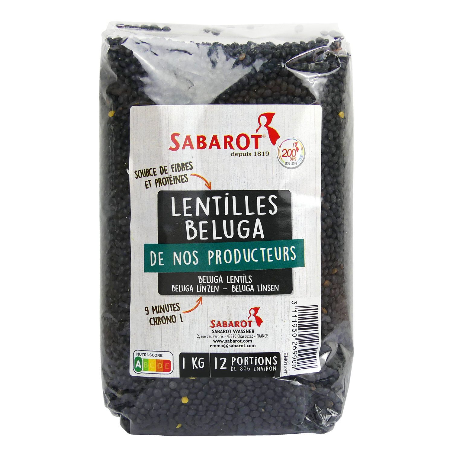 produit lentille beluga cello sabarot