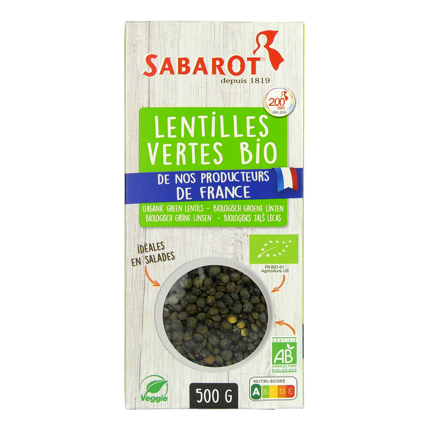 produit lentille verte de france bio sabarot