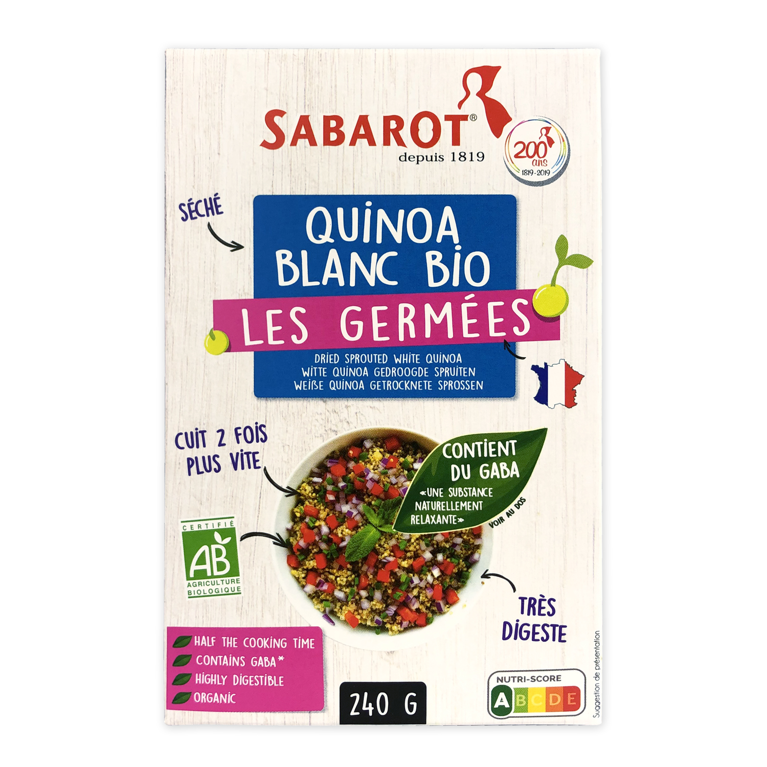 produit quinoa blanc bio germes sabarot