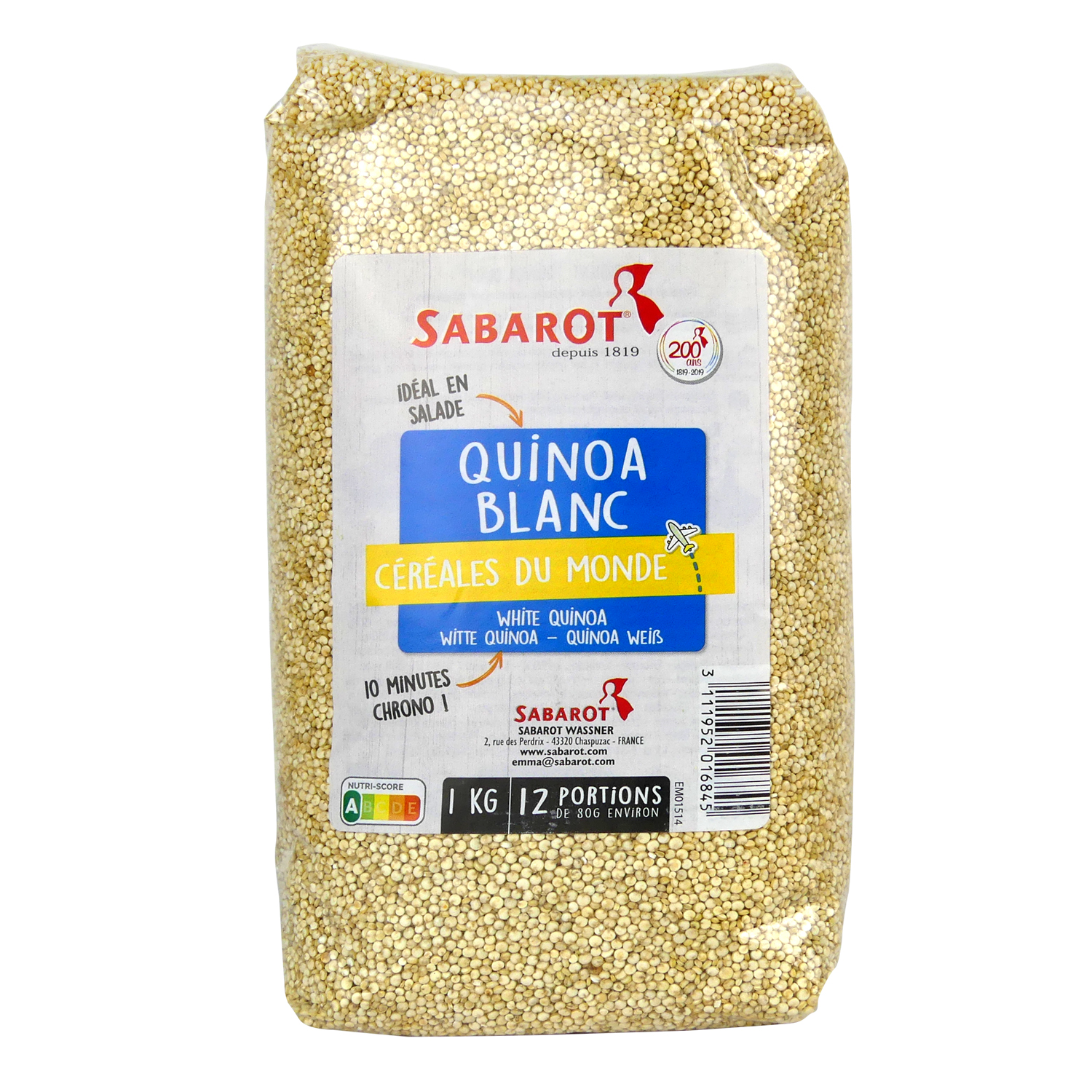 produit quinoa blanc cello sabarot