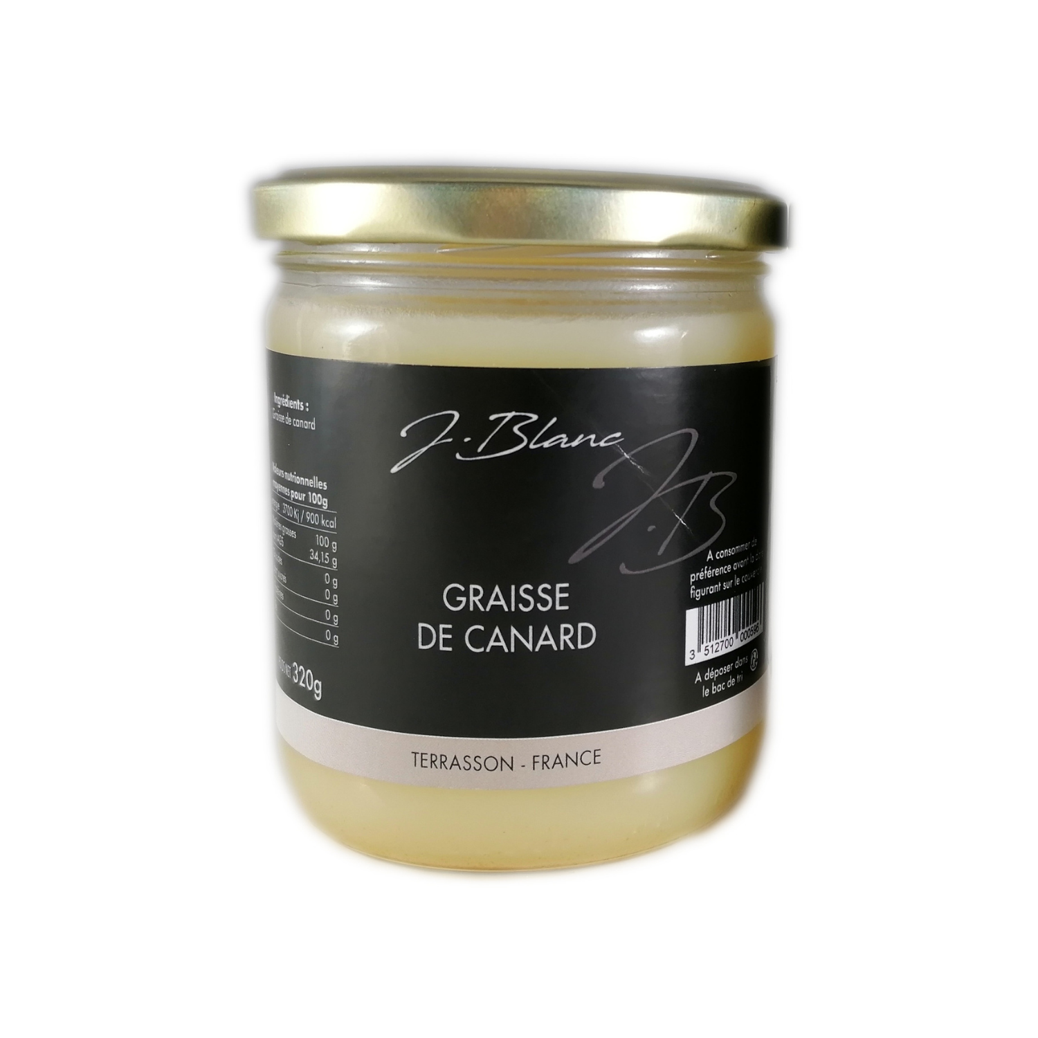 produit Graisse de canard 320g j.blanc